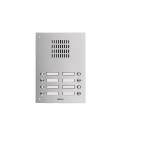 Elcom ELCO TVG-8/2-ES UP-Türstation 8 Taster - Haus-Alarmanlagen mit 8 Tastern für individuelle Türkommunikation, ideal für Wohnanlagen und Mehrfamilienhäuser.
