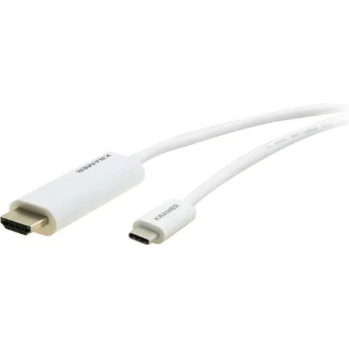 Kramer Electronics C-USBC/HM-10 HDMI-Kabel 3,04 m HDMI Typ A (Standard) USB Typ-C Weiß (99-97211110)
