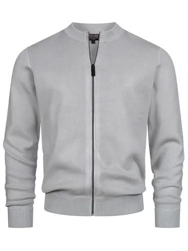 Indicode Strickjacke INLaos - Moderne Strickjacke mit Reißverschluss - Cardigan aus 70% Viskose und 30% Polyamid, ideal für lässige Looks und vielseitig kombinierbar. Der praktische Reißverschluss sorgt für zusätzlichen Komfort.
