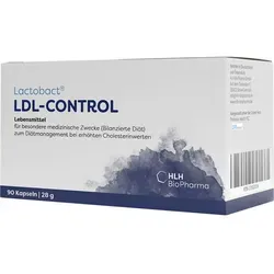 Lactobact LDL-Control magensaftresistente Kapseln - 90 Kapseln zur natürlichen Unterstützung eines gesunden Herz-Kreislauf-Systems bei erhöhten LDL- und Cholesterinwerten.