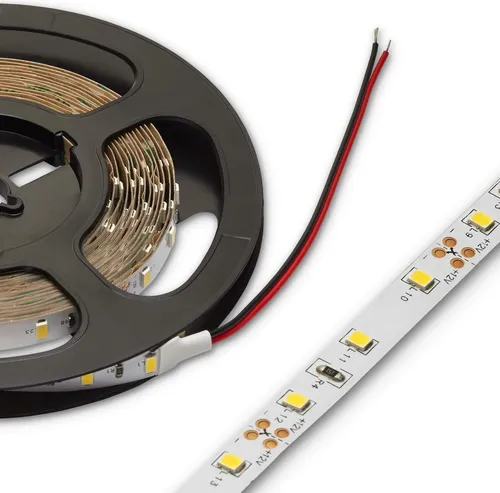 LED Stripe 2835 12 VDC 6 Watt/m 5 m Breite 8 mm Höhe 1,2 mm warmweiß 3200K kürzbar dimmbar Leuchtband Streifen von SOTECH