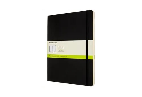 Moleskine Klassisches Notizbuch XXL - Notizbuch in Größe XXL (21,6 x 27,9 cm) mit 192 weißen Seiten, ideal für kreative Ideen und Notizen. Weicher Einband, elastischer Verschluss und abgerundete Ecken machen es zum perfekten Begleiter für Büro und Uni.