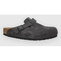 Birkenstock Boston Suede Leather Sandalen velvet grey Gr. 39