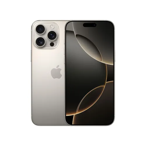 Apple iPhone 16 Pro Max 512GB Titan Natur - Grau, beeindruckendes Design mit Titanoberfläche, 20% bessere Leistung und 48-MP Ultraweitwinkelkamera