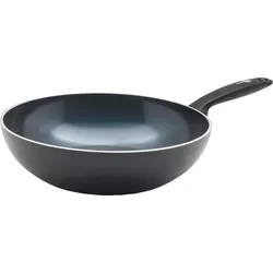 GreenPan Torino 28cm Wok - Gesunde antihaftbeschichtete Keramik - Wok aus keramikbeschichtetem Aluminium, PFAS-frei, ideal für alle Herdarten, inklusive Induktion. Hohe Haltbarkeit und einfache Reinigung dank spülmaschinenfestem Design.