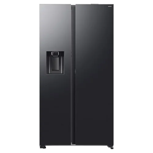 SAMSUNG RS80F65KDFEF Side-by-Side Kühlschrank - 635 l großer Kühlschrank mit Premium Black Finish, bietet viel Platz und ist freistehend für flexible Platzierung.