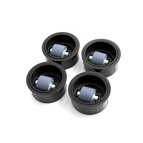 Design61 Lenkbare Stollenrollen 4er Set - Lenkrollen für Möbel mit weicher Lauffläche und hoher Tragkraft von 35 kg, ideal für maximale Mobilität und exzellente Laufeigenschaften.