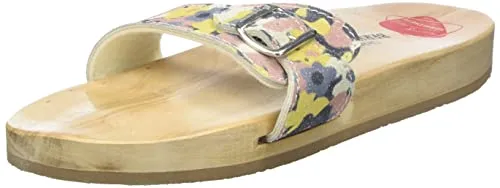 Berkemann Unisex Original Sandale Holzschuh, Multicolor/Abstrakt, 38 2/3 EU