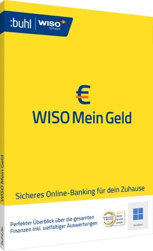 WISO Mein Geld 2026 - Download-Version für persönliche Finanzen - Finanzen, Steuer & Recht, unbeschränkt lauffähig mit 2 Jahren Herstellergarantie und ideal für Windows 10/11, um Ihre Finanzen einfach zu verwalten.