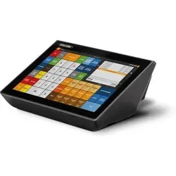 primasello Registrierkasse X340, anthrazit mit 3 Jahre TSE Lizenz - Card-Reader für Einzelhandel und Gastronomie, ausgestattet mit einem 25,7 cm Touchscreen und leistungsstarkem Thermodrucker für effiziente Kassiervorgänge.