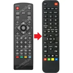 Ersatz Fernbedienung Megasat Digital Receiver HDTV HD500 , HD500 SE , HD510 , HD550