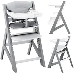 Tulano Morsel 40 Kinderhochstuhl Holz – 4-in-1 Hochstuhl für Kinder von 6 Monaten bis 12 Jahren - Der Tulano Morsel 40 ist ein mitwachsender Hochstuhl mit 11-facher Verstellung für optimale Ergonomie. Robustes Massivholz und abnehmbare Essplatte bieten Komfort und einfache Reinigung. Ideal für langlebigen Einsatz in jedem Zuhause.