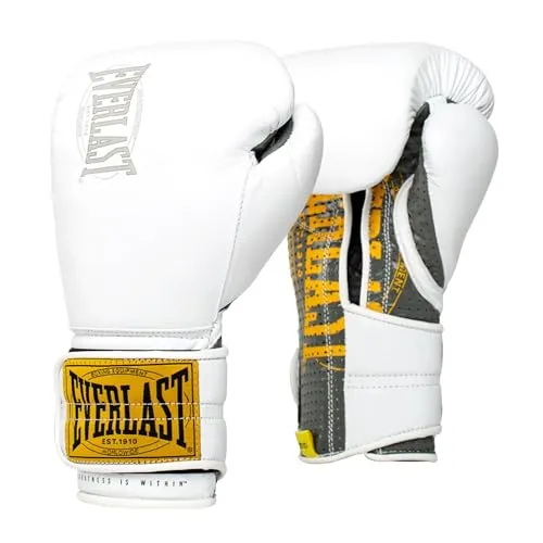 Everlast Boxhandschuhe 1910 Classic – Unisex Trainingshandschuhe - Punchinghandschuhe im Old-School-Stil mit modernem Klettverschluss für sicheren Halt und dreifacher Schaumpolsterung für optimalen Schutz bei jedem Schlag.