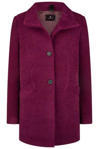 Barbara Lebek Wolljacke 50 EU - Elegante Funktionsjacke - Funktionsjacke aus 100% Polyester, bietet optimalen Komfort und Wärme in der kalten Jahreszeit, Farbe: 565 dark plum.