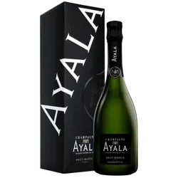 Champagner Ayala - Brut Majeur im Etui - Wein: Eleganter Brut Nature mit außergewöhnlicher Traubenqualität, nach fast vier Jahren Reifezeit für besonderen Genuss.
