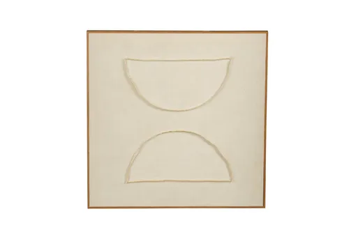 Mica Decorations Wanddekoobjekt Beige 60x60 cm - Das beige Wanddekoobjekt von Mica Decorations bringt Eleganz in moderne und minimalistische Wohnräume. Ideal zur individuellen Gestaltung Ihrer Wände.
