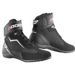 Bogotto Mix Disctrict Motorradschuhe in Schwarz, Größe 47 - Motorradstiefel mit Knöchel- und Zehenverstärkungen, ideal für sicheren Fahrkomfort und Stil auf der Straße.
