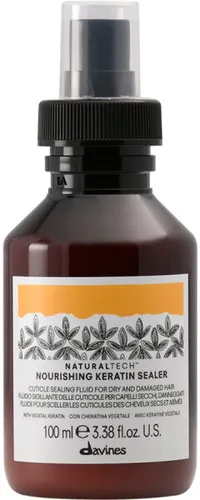 Davines Naturaltech Nourishing Keratin Sealer 100 ml - Soforthaarkur für geschädigtes Haar, versiegelt die Schuppenschicht mit pflanzlichem Keratin und Aminosäuren für extra Geschmeidigkeit und Glanz. Stärkt die Haarfaser und verhindert Spliss.
