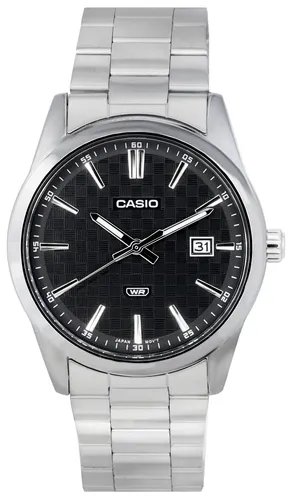 Casio Herrenarmbanduhr MTP-VD03D-1A, Silber - Wasserdichte Armbanduhr mit Datumsanzeige, ideal für aktive Herren und stilbewusste Träger.