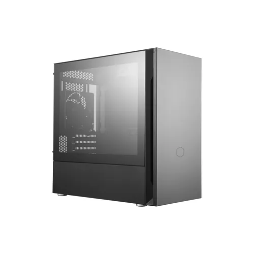 Cooler Master Silencio S400 Mini Tower micro ATX ohne Netzteil / PS/2 Schwarz USB/Audio