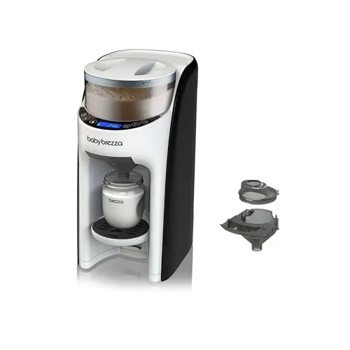 Baby Brezza Babyflaschenwärmer Formula Pro Advanced Vorteils Set - Babyflaschenwärmer mit zusätzlichem Milchpulvertrichter, ideal für eine schnelle und einfache Zubereitung von Babynahrung in verschiedenen Farben.