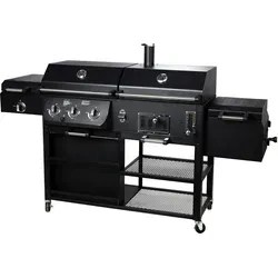 El Fuego 4 in 1 Arizona AY0534 Gasgrill Kombigrill - Vielseitiger Kombigrill für Holzkohle und Gas, ideal für große Anlässe. Mit Infrarotbrenner für perfektes Angrillen und präzise Temperaturkontrolle.
