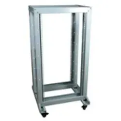 ALLNET 139269 Freistehendes Gestell 42U - Robustes 42U Gestell in Lichtgrau für 19"-Einsätze, ideal für Server und Netzwerktechnik. Stabil und platzsparend mit 42 kg Tragfähigkeit.