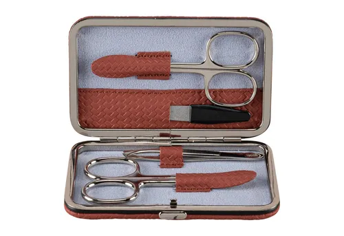 WINDROSE Maniküre-Etui 4-teilig Corbello - Nageletuis mit langlebigen Werkzeugen für perfekte Körperpflege, ideal für Zuhause und unterwegs. Perfekte Begleiter für Geschäftsreisen und Urlaub.