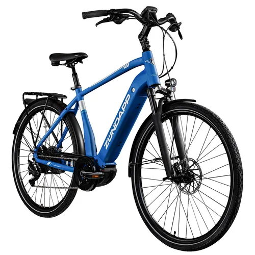 E-Bike "X500" - 11 Gang Shimano Deore Pedelec mit 250 W Mittelmotor - E-Bikes: Erleben Sie lange Touren mit dem Zündapp X500, ausgestattet mit einem leistungsstarken Bosch Antrieb und 500 Wh Akku für müheloses Fahren.