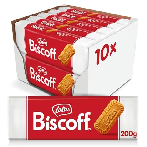 Lotus Biscoff | Karamellisierter Keks | Vegan | 2 kg - Ideal für Kaffeegenuss und als Gourmet-Snack. Diese veganen Kekse bestehen aus natürlichen Zutaten und sind ohne künstliche Aromen oder Farbstoffe. Perfekt für Ihre Vorratskammer oder als Snack für Gäste.