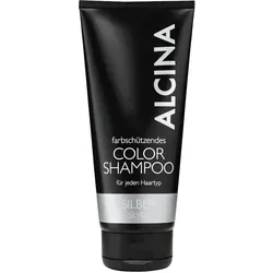 Alcina Color Silver Shampoo für kalte Blondtöne 200 ml - Shampoos, reinigt sanft und verlängert die Haltbarkeit der Haarfarbe, spendet intensiv Feuchtigkeit für gesundes, glänzendes Haar.