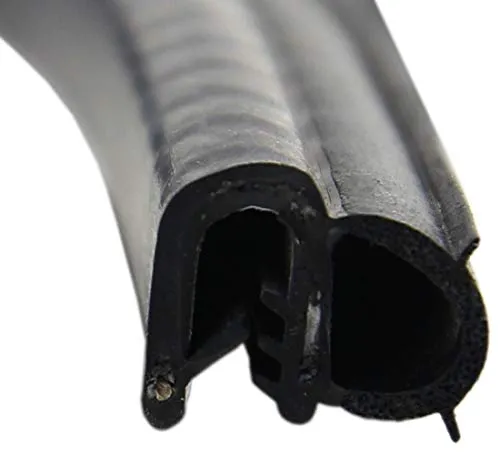 DS7 Dichtungsprofil von SMI-Kantenschutzprofi - Klemmbereich 1,5-3,5mm - mit seitlicher Dichtung aus EPDM Moosgummi - Klemmprofil aus weich PVC - einfache Montage, selbstklemmend ohne Kleber (1 m)
