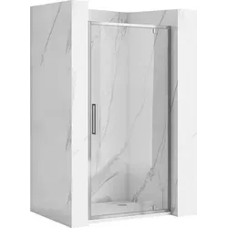 Rea Duschtür Rapid Swing Chrom 100 - Moderne Duschtür aus gehärtetem Glas mit Easy Clean-Beschichtung. Flexibel montierbar, ideal für Duschwannen oder bodengleiche Abläufe. Funktionalität trifft auf zeitloses Design.