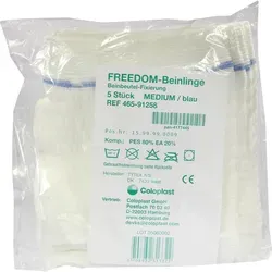 Freedom Beinlinge Medium Blau - 5 Stück - Inkontinenz Bandagen von Coloplast, bieten zuverlässigen Schutz und hohen Tragekomfort, versandkostenfrei.