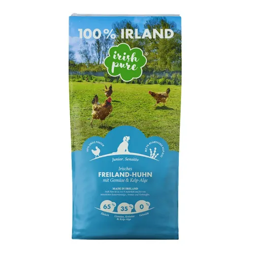 Irish Pure Irish Pure Freiland-Huhn Junior - getreidefreies Hundefutter, Trockenfutter für: Hunde