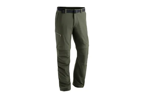 Maier Sports Tajo 2 Zip-Off Hose - Grün - Funktionale Wanderhose für Herren mit abzipbaren Beinen, ideal für wechselhaftes Wetter. Atmungsaktiv, PFC-frei und mit dryprotec Technologie für schnelles Trocknen.