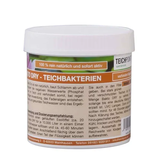 Teichbakterien Bakto Dry 100g Teich Bakterien Aqua Koi Wasserwerte stabil