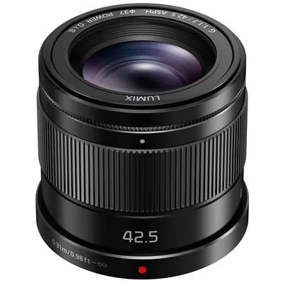 PANASONIC Lumix G 42.5mm 1:1.7 Power OIS schwarz - Objektiv für Micro 4/3 mit lichtstarker Blende von 1:1.7 und Bildstabilisator, ideal für Porträt- und Low-Light-Fotografie.