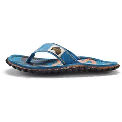 Gumbies Zehensandalen Original Flip Flops Blue Palmetto 45 EU - Bequeme Zehensandalen in Blau, ideal für den Sommer. Perfekt für Strand und Freizeit, mit rutschfester Sohle für sicheren Halt.