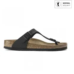 Birkenstock Gizeh BF Sandale Größe 40, schwarz - Bequeme Sandale für Damen mit Zehentrenner und Riemen in stilvoller Nubuk-Optik, perfekt für den Sommer.