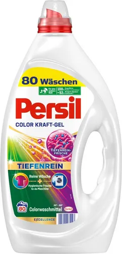 Henkel Persil Kraft Gel Color Flüssigwaschmittel, 3,6 Liter - Erleben Sie strahlend reine Wäsche mit dem Persil Kraft Gel Color. Die innovative Formel sorgt für tiefenreine Reinigung und entfernt selbst hartnäckige Flecken. Ideal für Ihre Waschmaschine.