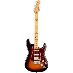 Fender Player II Modified Stratocaster HSS 3-Color Sunburst - ST-Gitarre mit Erlenkorpus und Ahornhals, ausgestattet mit 2 noiseless Strat-Tonabnehmern und einem Humbucker für vielseitige Klänge, inklusive Deluxe Gigbag.