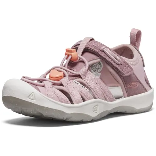 KEEN Unisex Kinder Moxie Sandalen - Nostalgie Rose Papaya Punch, 31 EU - Wanderschuhe mit konturierter Passform und Bungee Schnellschnürsystem für einfachen Einstieg. Ideal für aktive Kinder, die Komfort und Haltbarkeit suchen.