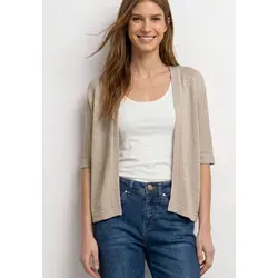 Street One Damen Kurzarm Jacke im Strick-Look - Leichte Kurzarmjacke im Batwing-Fit mit stylishen Glitzerdetails. Ideal für lässige Outfits und vielseitig kombinierbar. Perfekt für den Alltag!