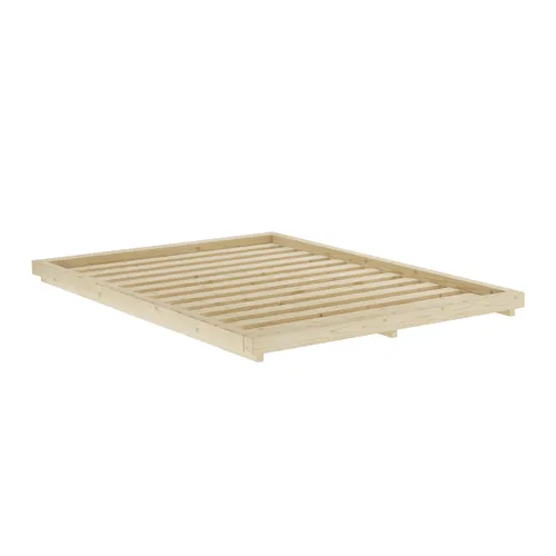 KARUP DESIGN DOCK BED - Futonbett aus Massivholz, beige - Betten - Minimalistisches Futonbett aus FSC zertifizierter Kiefer, ideal für modernes Wohnen und anpassbar mit Tatami-Matten für einen japanischen Touch.