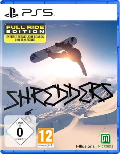 Shredders - Full Ride für PS5 - Neu & OVP - Sportspiel für die PlayStation 5 mit Koop-Modus, ideal für Mehrspieler-Spaß. Erlebe Snowboard-Action in atemberaubender Grafik und vielfältigen Sprachen!