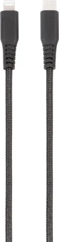 Longlife Lightning USB-Type-C Verbindung, 1,5 m schwarz (62228)
