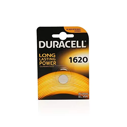 Duracell 1620 Lithium 3 V Non-Rechargeable Battery – Non-Rechargeable Batteries (Lithium, Button/Coin, 3 V, CR1620, 75 mAh, Stainless Steel)