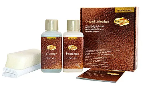 LongLife Lederpflegeset Anti-Ageing Maxi - Autopflege & Motorradpflege, schützt und pflegt Leder mit Anti-Ageing-Effekt für langanhaltende Schönheit.
