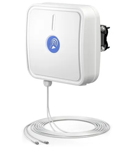 APLM2-H1 QuPanel LTE HP MIMO 2x2 Antenne mit 10 m Kabel - Die QuPanel LTE HP MIMO 2x2 Antenne verbessert das Signal in ländlichen Gebieten. Ideal für 4G LTE, 3G und 2G. Robust, wetterfest und einfach zu montieren, unterstützt sie zahlreiche LTE-Bänder.